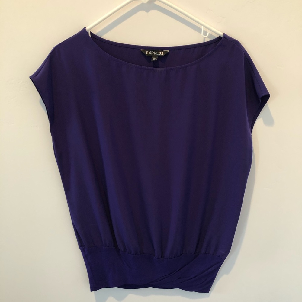Express Purple Sleeveless Shirt Sz XS